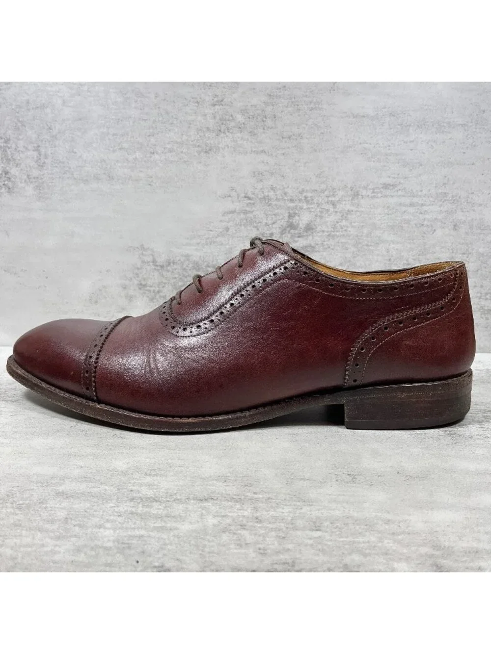 Beckett Simonon Durant Brogue Cap Toe Oxford Dress Shoes - Men's Size 12